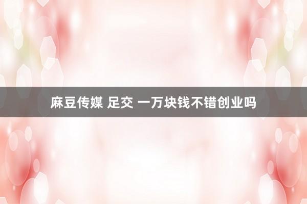 麻豆传媒 足交 一万块钱不错创业吗