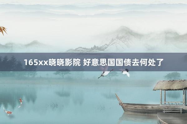165xx晓晓影院 好意思国国债去何处了