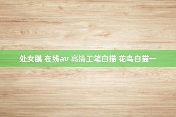 处女膜 在线av 高清工笔白描 花鸟白描一
