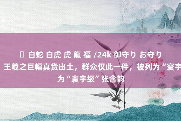 ✨白蛇 白虎 虎 龍 福 /24k 御守り お守り 要紧捷报！王羲之巨幅真货出土，群众仅此一件，被列为“寰宇级”张含韵